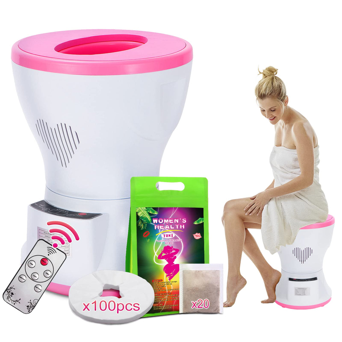 EXJIOTA yoni steam seat setup for convenient at-home use.