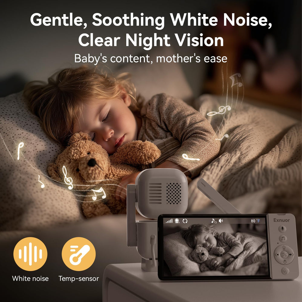 Exnuor night vision helps you see the baby clearly after dark for overnight checks.