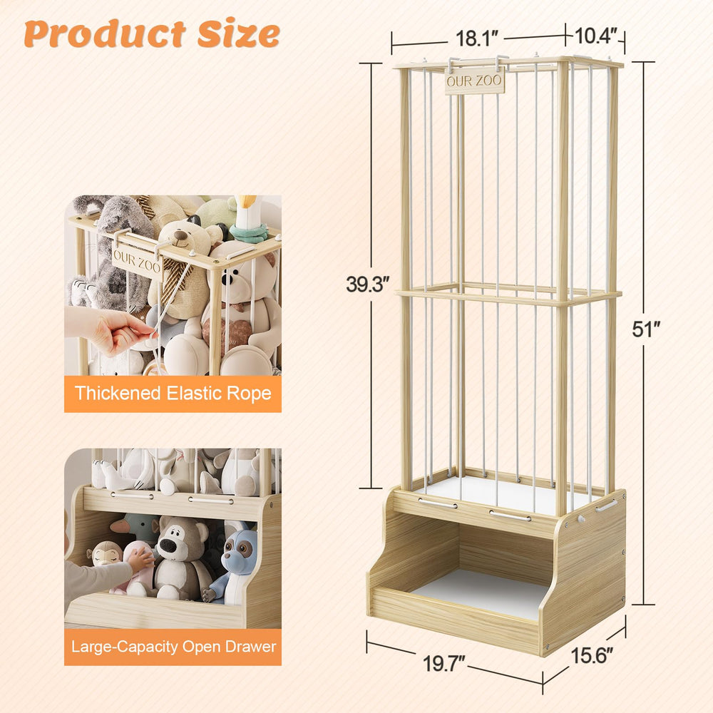 EXPERLAM 2-in-1 design offering upper display and lower storage to cut clutter