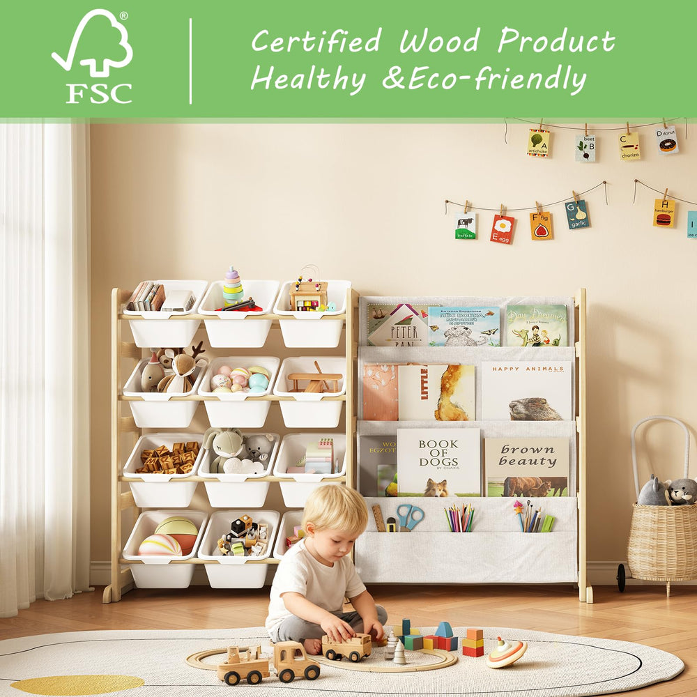 EXPERLAM 4-tier bookshelf enables easy display of children's books