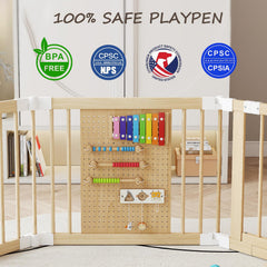 EXPERLAM Baby Playpen hexagon configuration showcases flexible room layouts.