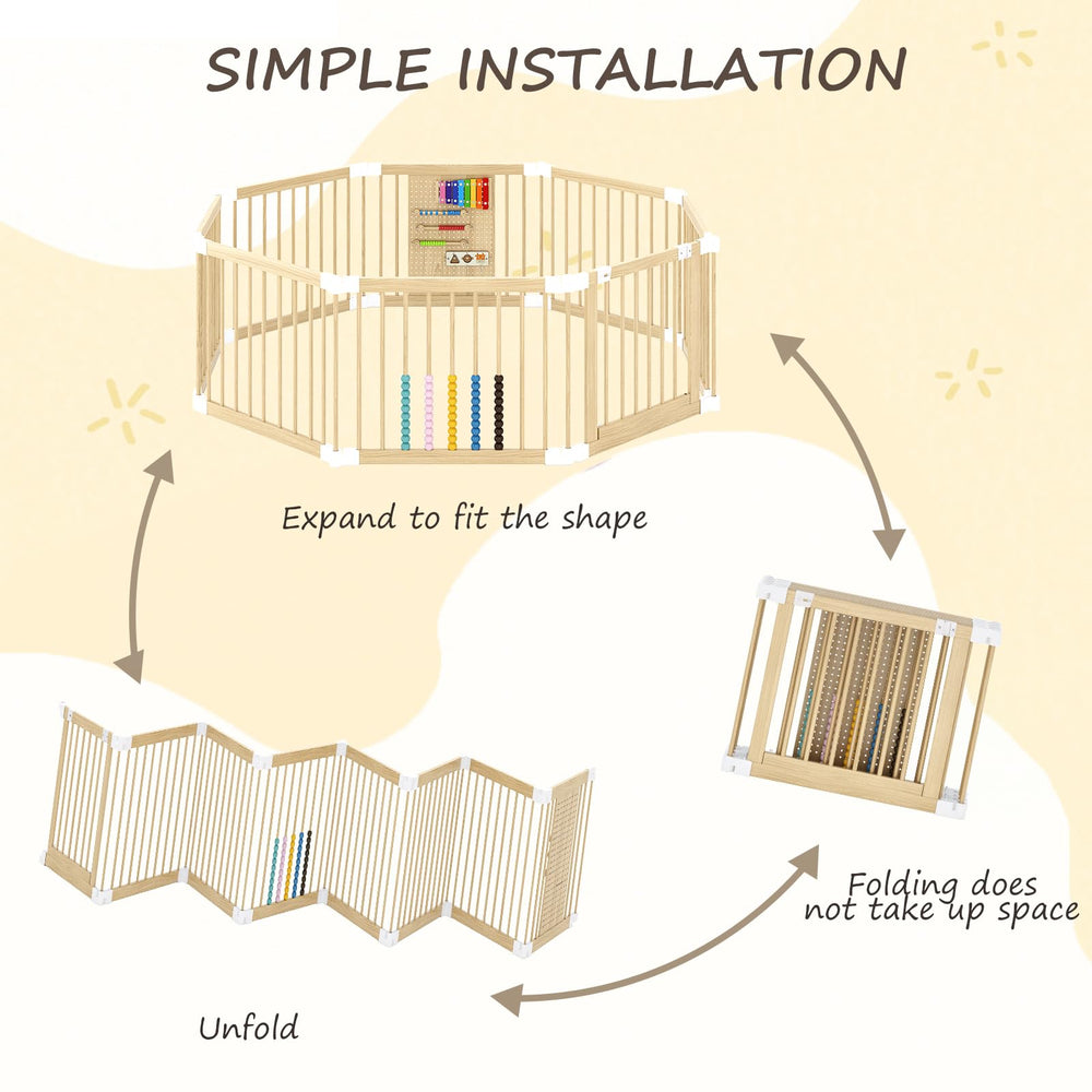EXPERLAM Baby Playpen safety lock design prevents accidental openings.