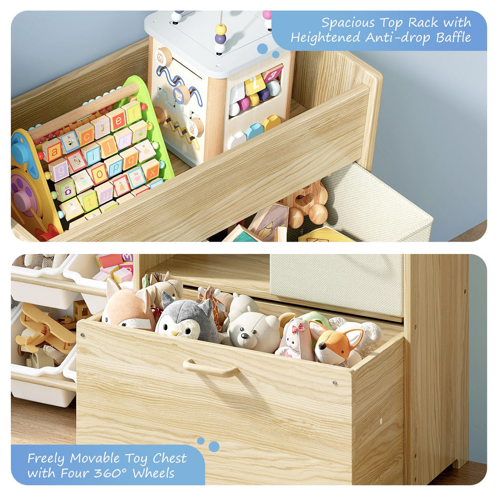 EXPERLAM Montessori-inspired layout encourages kids to organize.