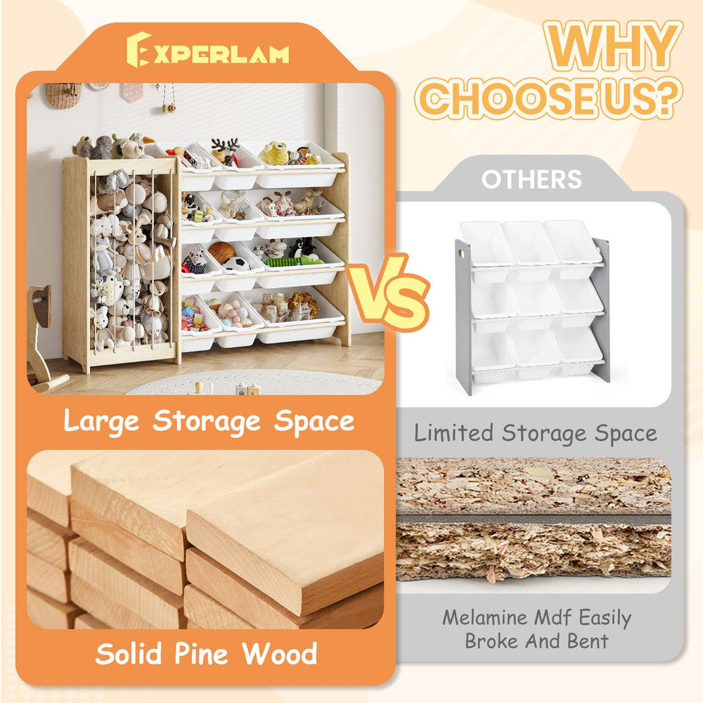 EXPERLAM Easy-assembly guide image highlights fast setup with included parts.