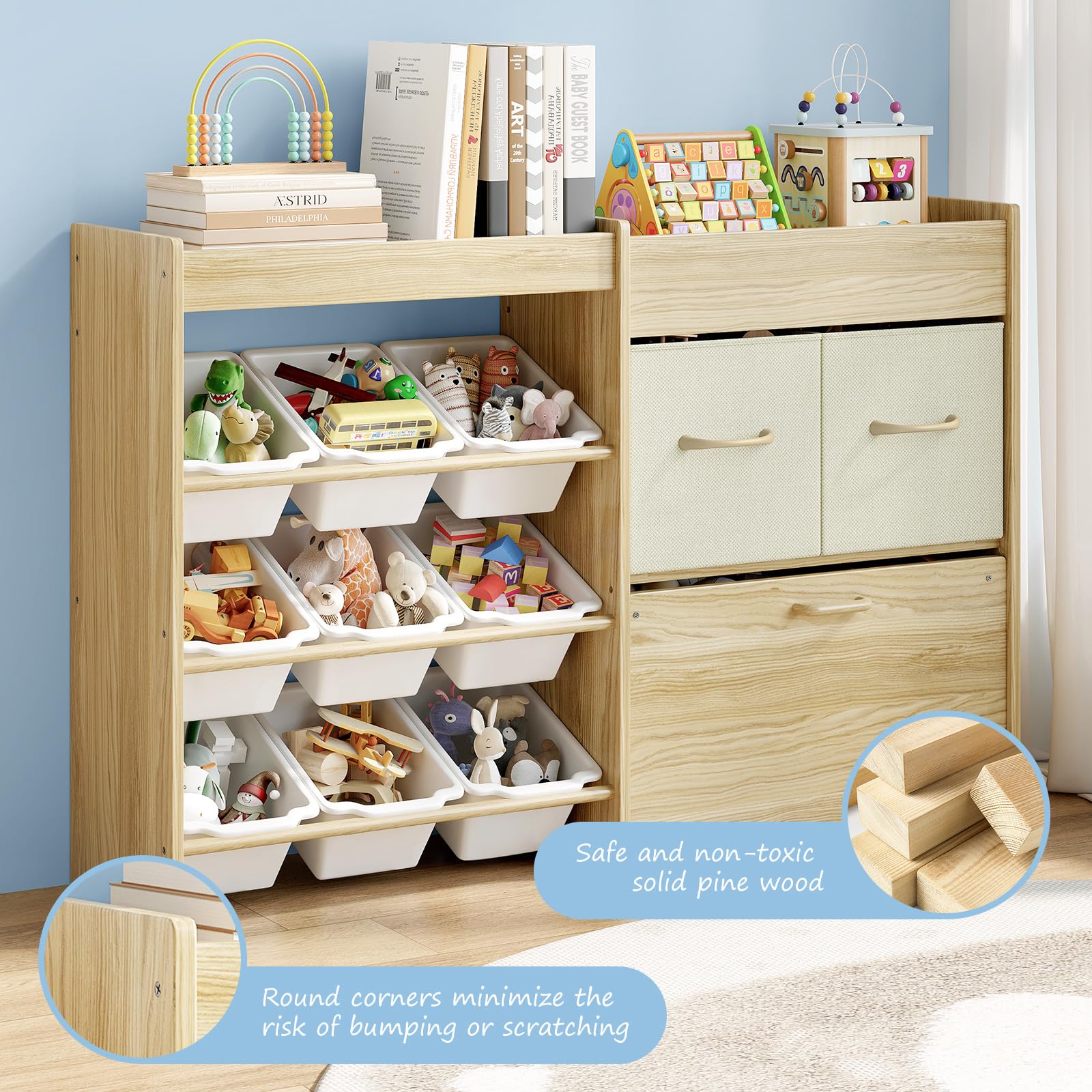 EXPERLAM modern white finish suits playrooms, bedrooms, and nurseries.