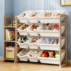 EXPERLAM toy storage organizer full display for a neat, kid-friendly playroom.