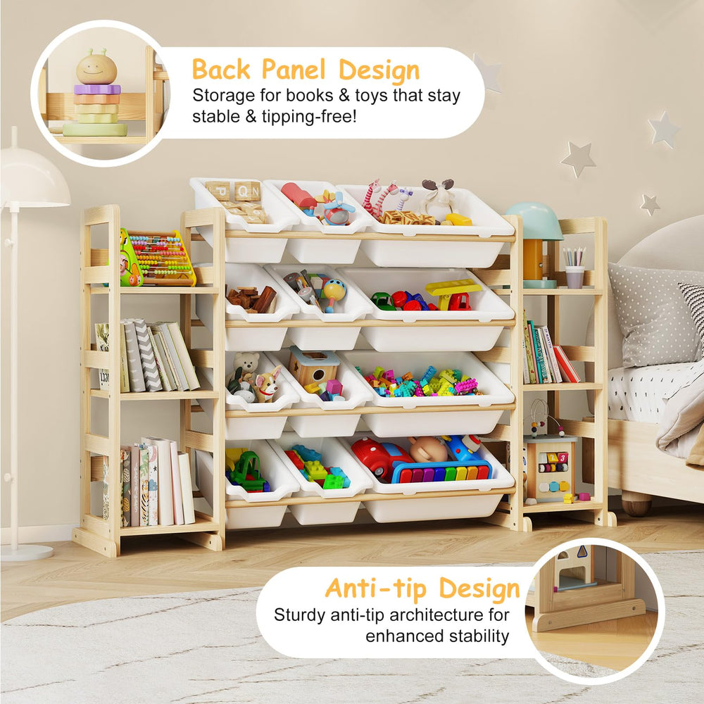 EXPERLAM white toy storage unit complements nursery decor while staying accessible.