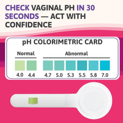 Exploro Vaginal pH Reading Display shows precise pH value for easy monitoring.
