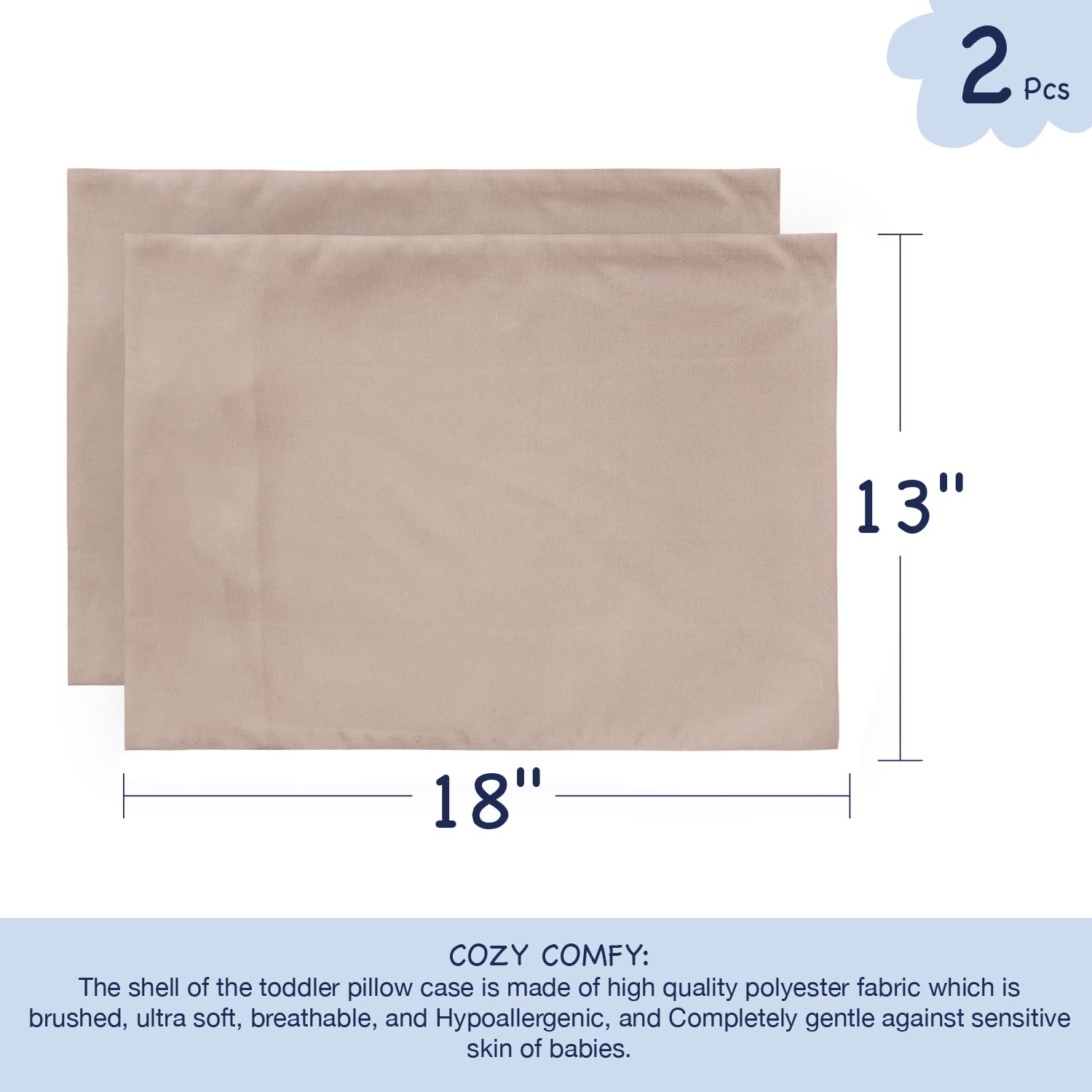 EXQ Home envelope-closure side opening enables easy pillow insertion and use from either side.