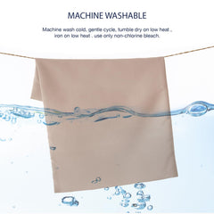 EXQ Home machine-washable fabric offers quick, low-effort care after trips.
