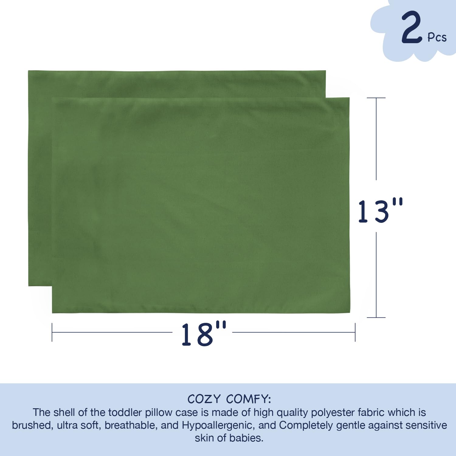 EXQ Home zippered seam-edge pillowcase keeps the pillow in place