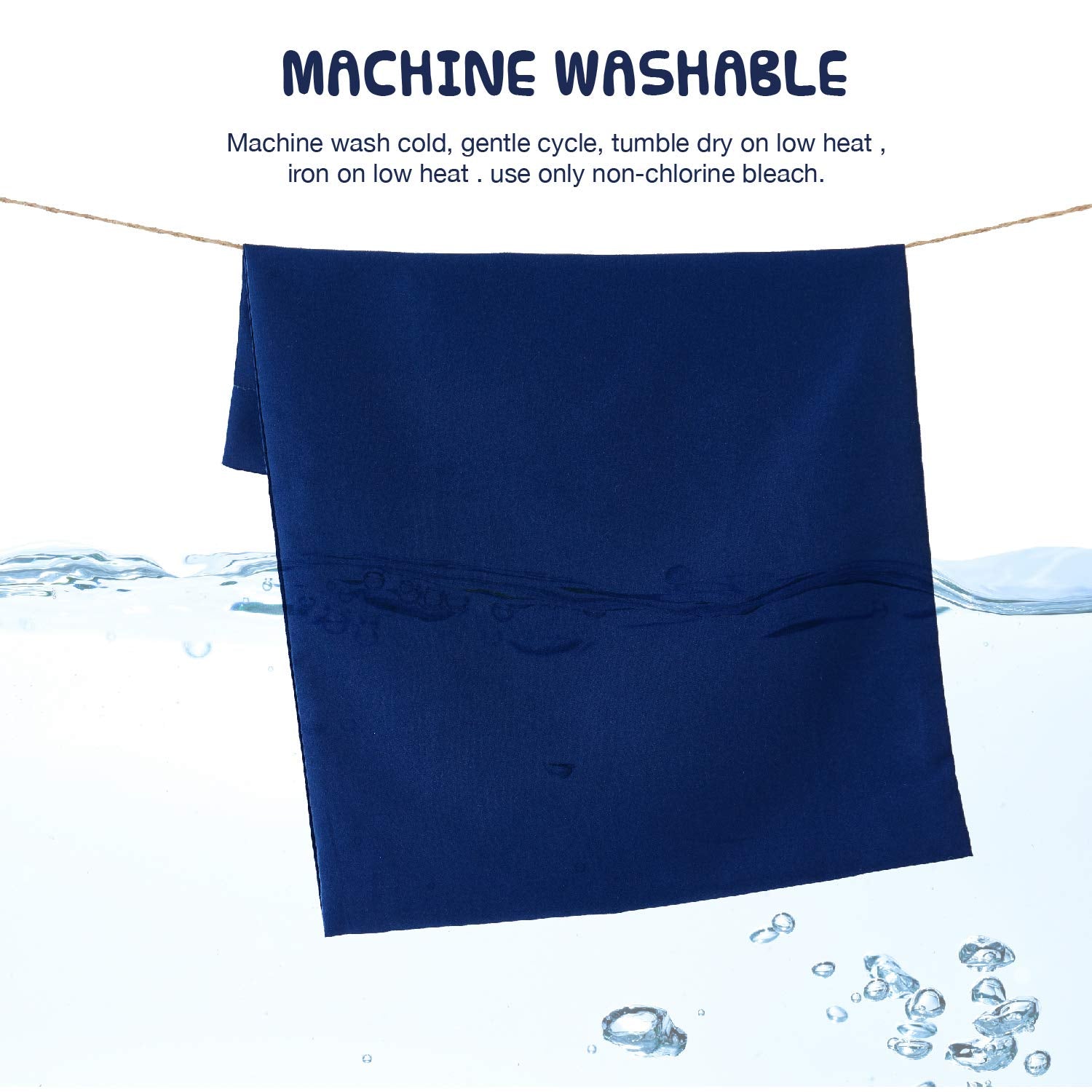EXQ Home portable pillowcase ideal for travel or sleepovers.