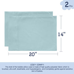 EXQ Home 13x18-12x16 fit pillowcase suitable for travel or naps