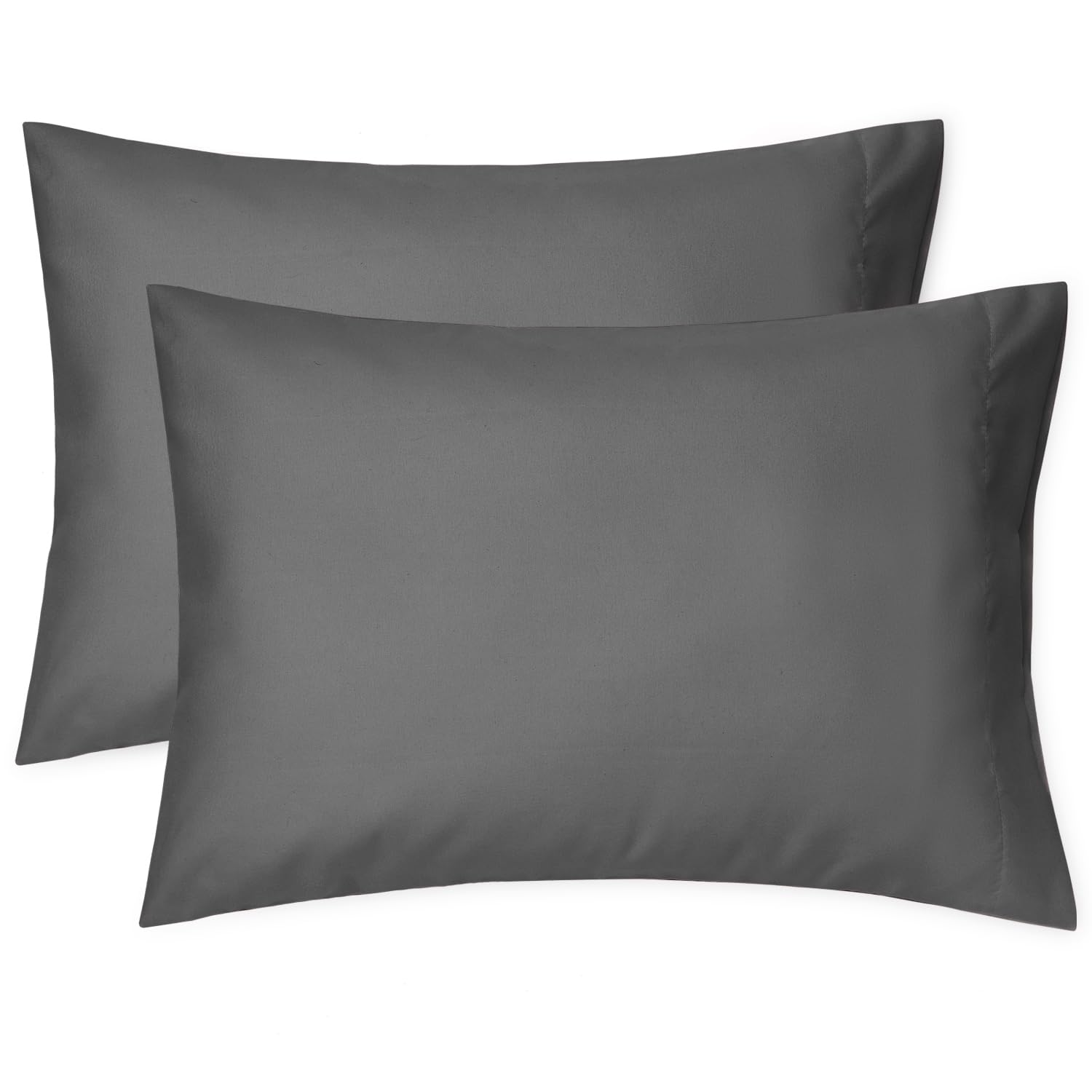 EXQ Home toddler pillowcase 13x18 black gray front view, travel-friendly softness.