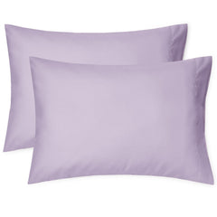 EXQ Home lavender pillowcase set of 2 for 13x18 travel pillows in packaging.