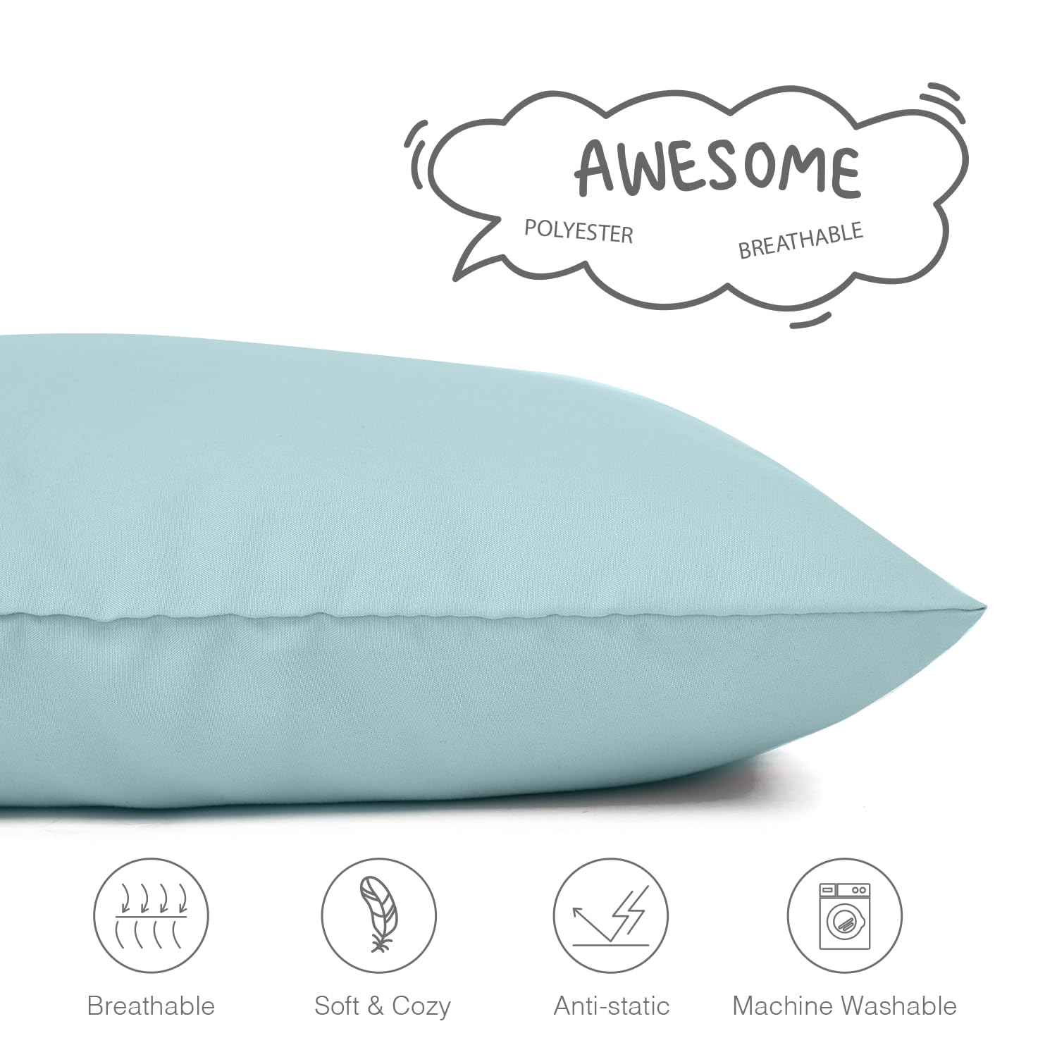 EXQ Home compatible with Celeep KeaBabies and other baby pillows