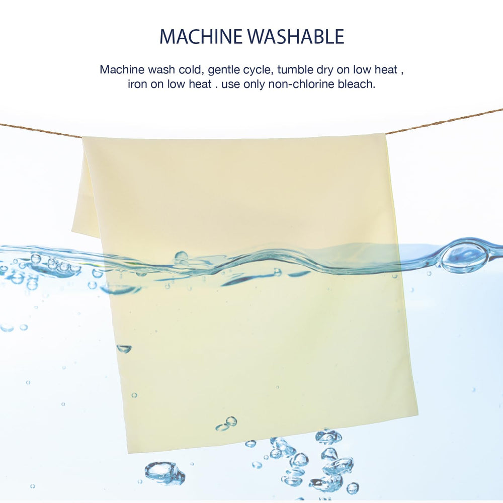 EXQ Home machine-washable microfiber pillowcase for easy care.