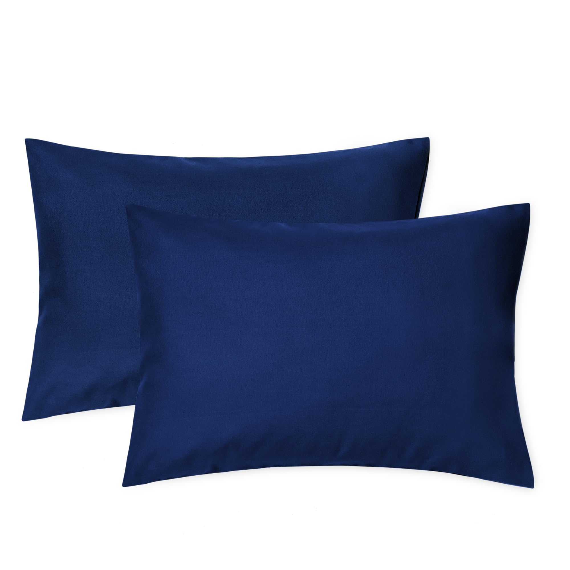 EXQ Home navy zippered toddler pillowcase for secure travel and easy packing.