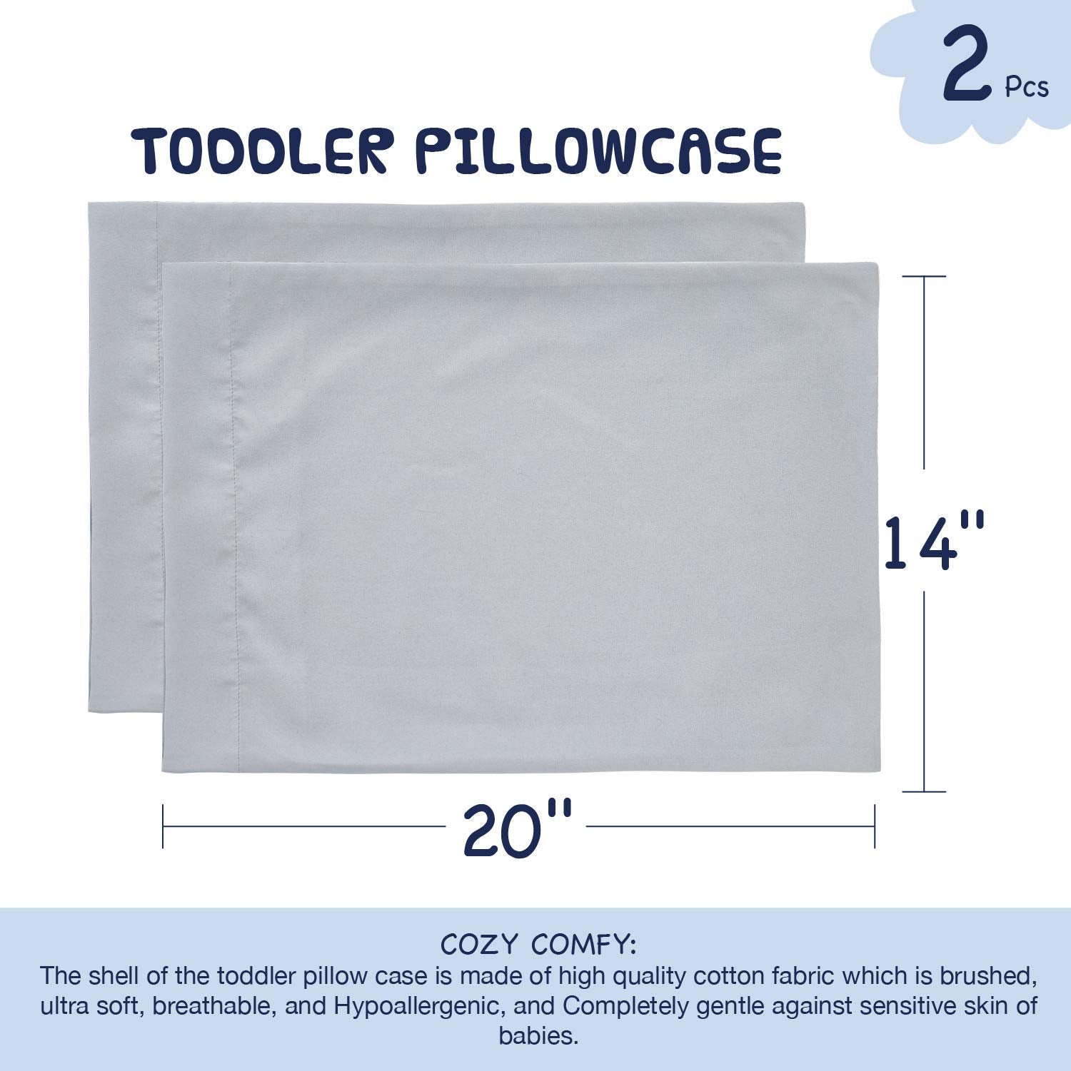 Travel scenario with EXQ Home pillowcase on compact toddler pillow.