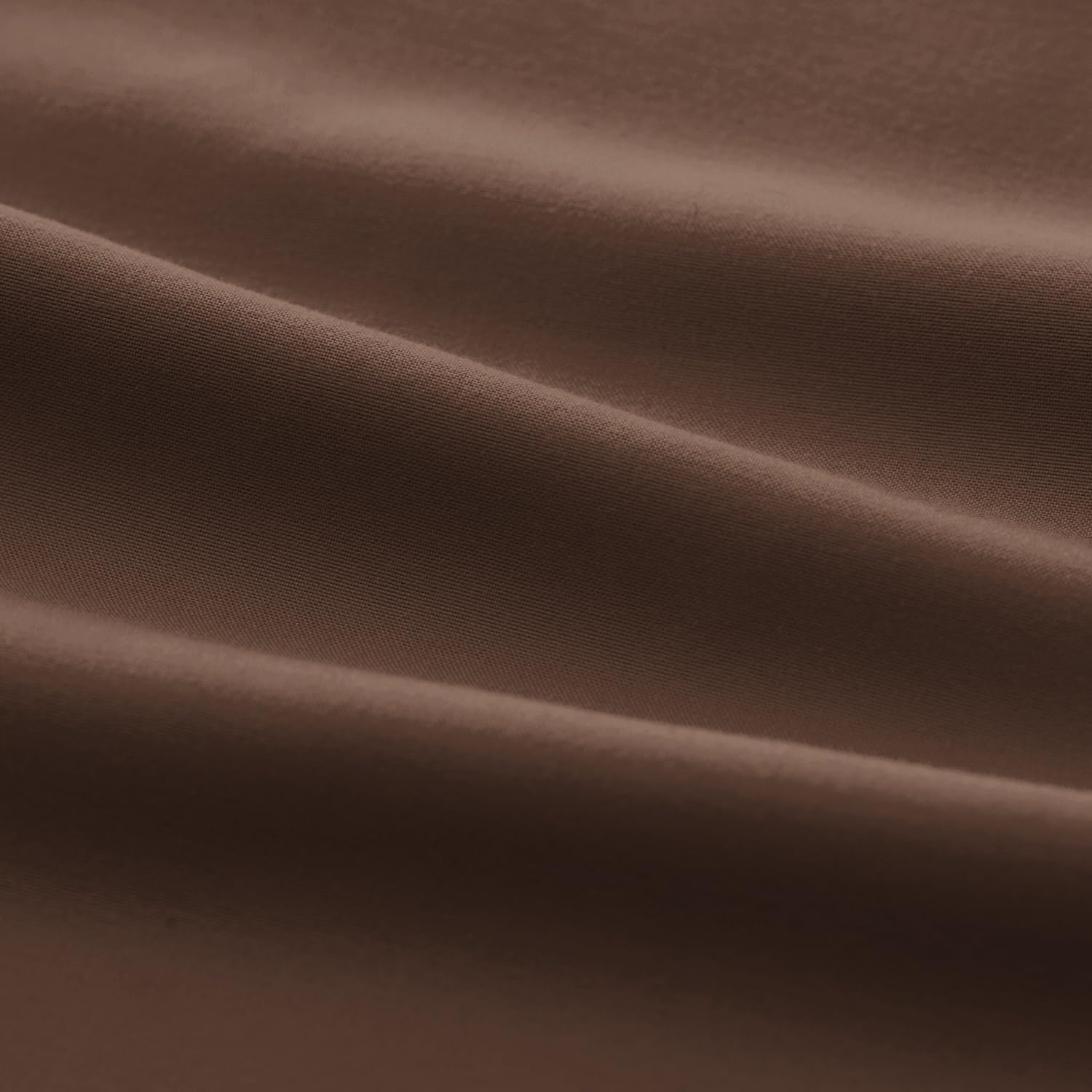 EXQ Home two-pack brown pillowcase folded for compact storage.