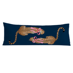 Exqcom Coquette pink bow cheetah cover adds vibrant bedroom style.