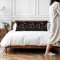 Exqcom Dark Academia Moon pillow cover adds moody charm to study spaces