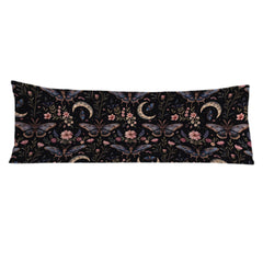 Exqcom Mystical Moth Butterfly pillow cover with celestial motif for cozy bedroom style