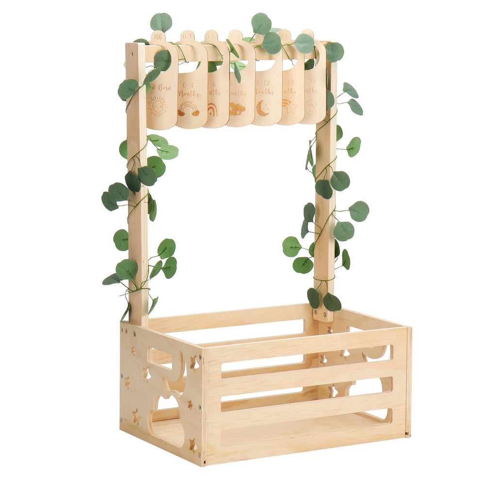 Extpro wooden baby shower crate overview for nursery organization.