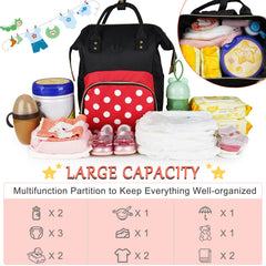 Exttlliy diaper bag backpack on stroller clip keeping hands free.