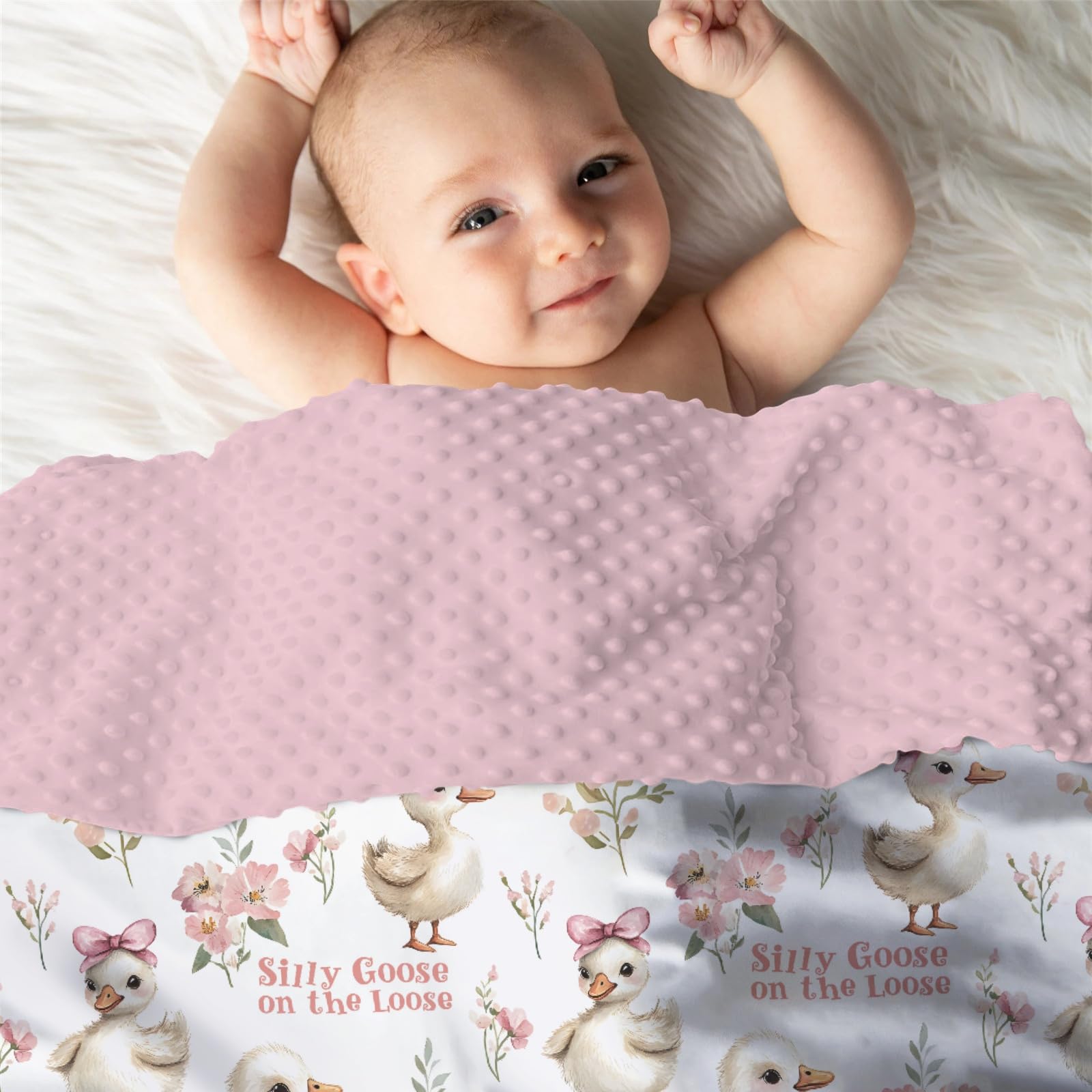 EyMzcod baby shower gift blanket with charming animal prints and easy care