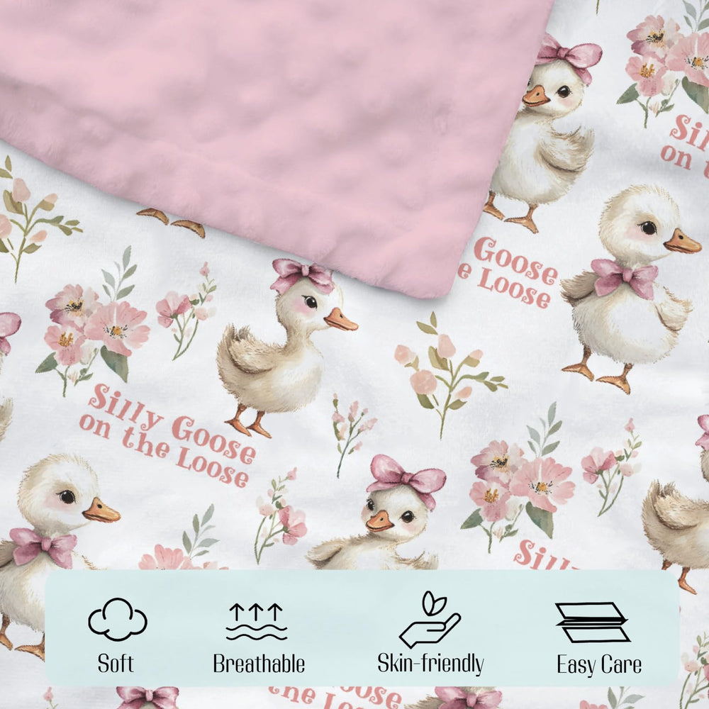 EyMzcod crib blanket decorates the nursery while providing versatile swaddle use