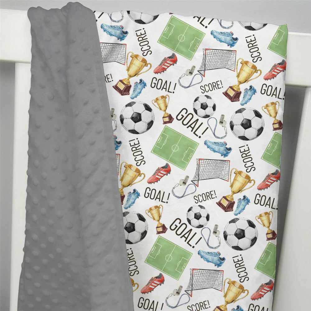 EyMzcod Mink blanket highlighting dotted backing for texture and comfort.