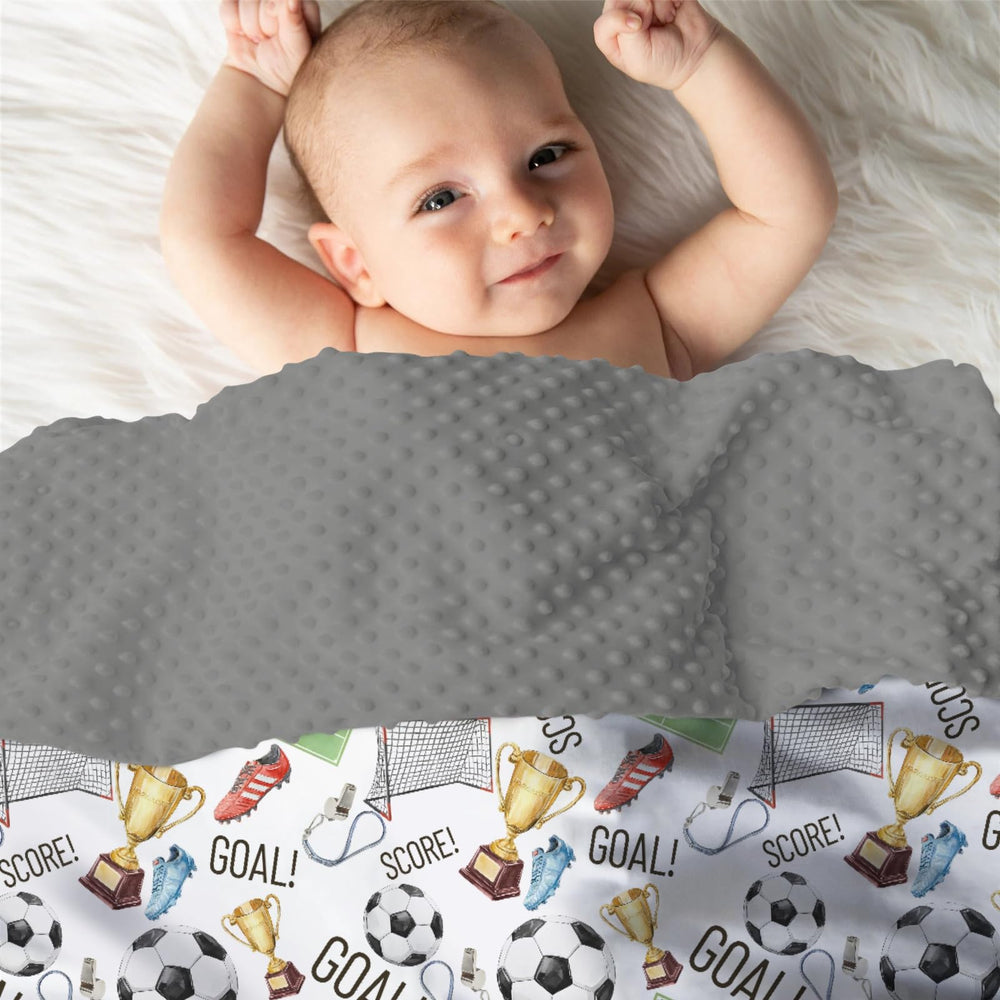 EyMzcod Mink blanket in use as a swaddle for newborn comfort.