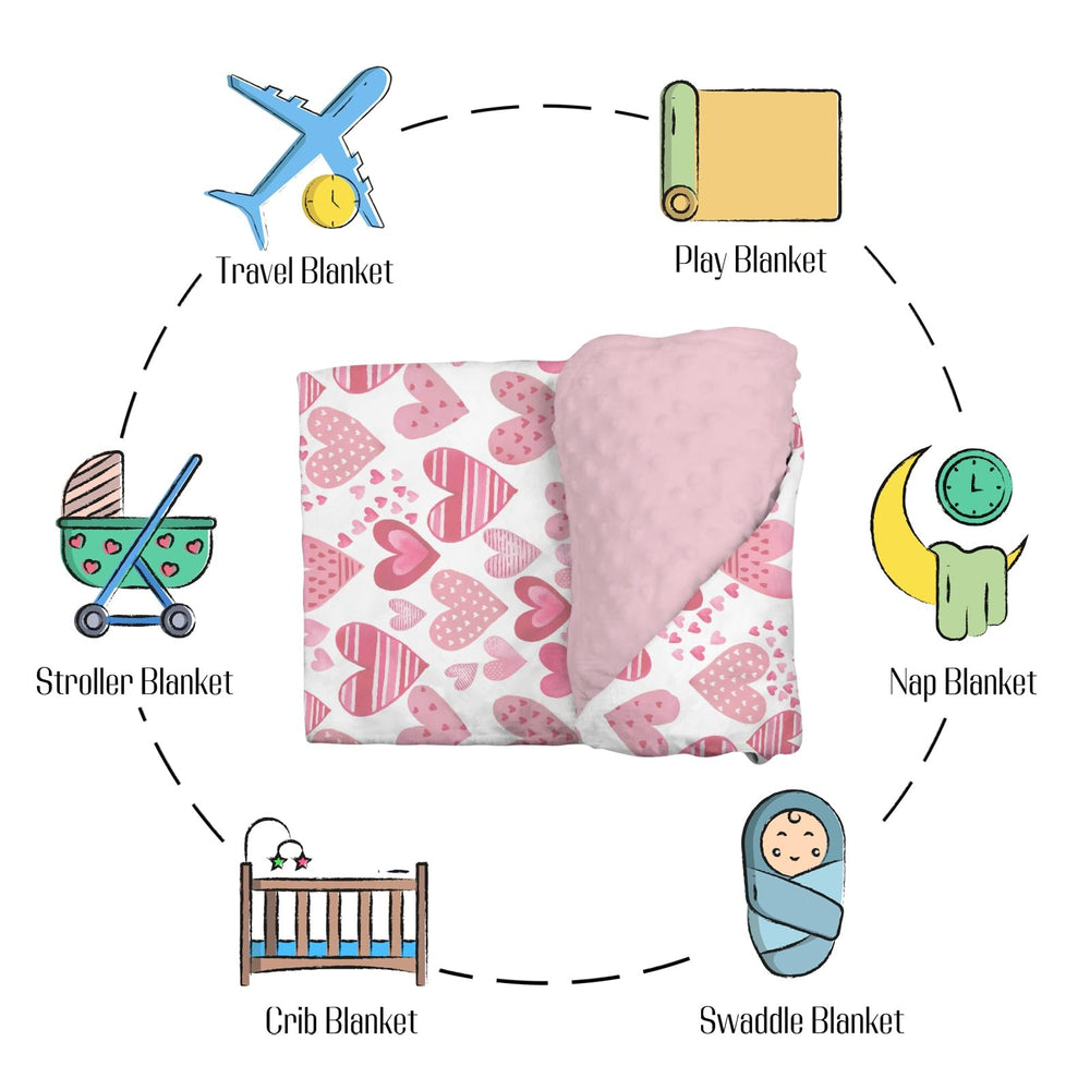 EyMzcod infant swaddle blanket suitable for crib, stroller, travel