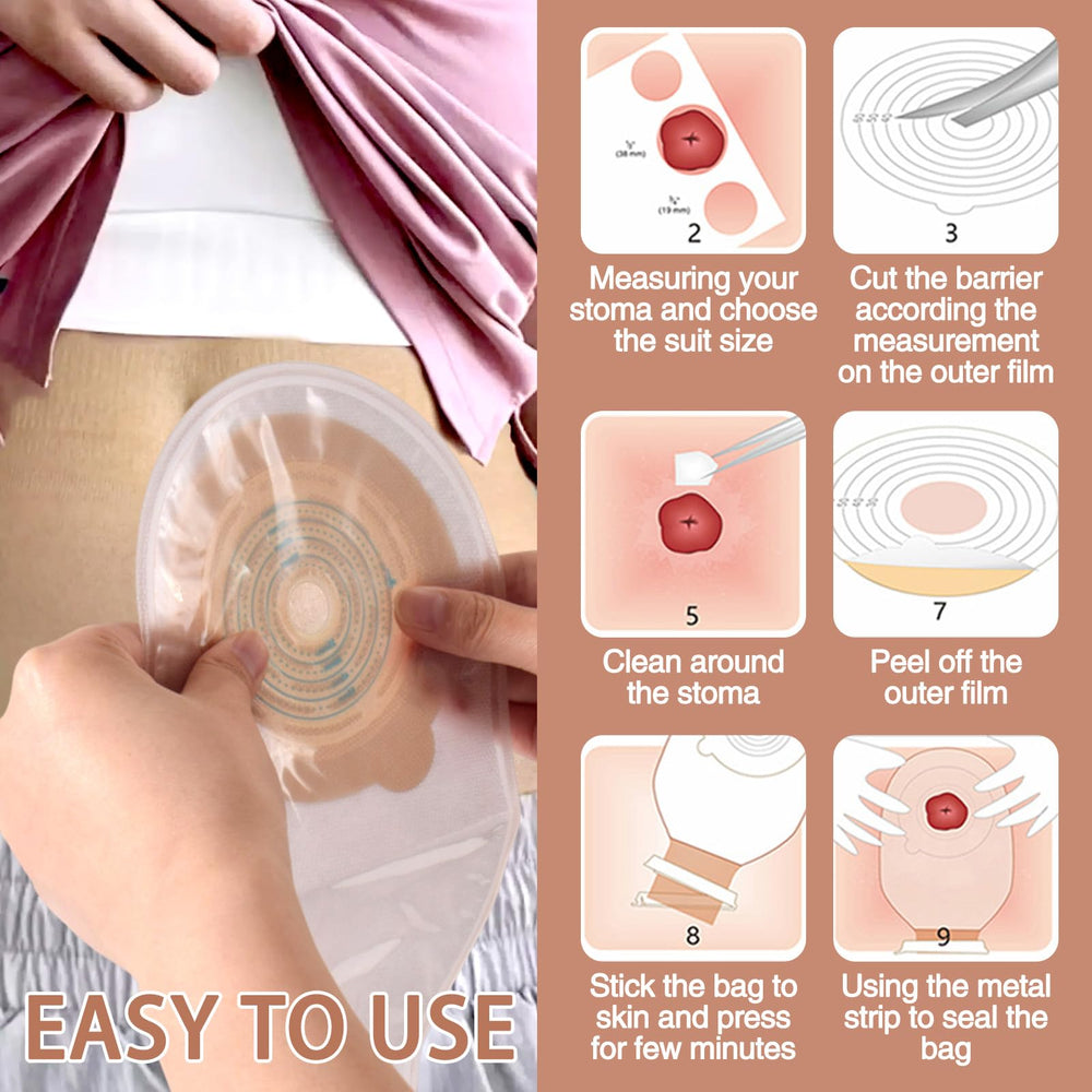 Eyourlife odorless ostomy bag design helps contain odors.