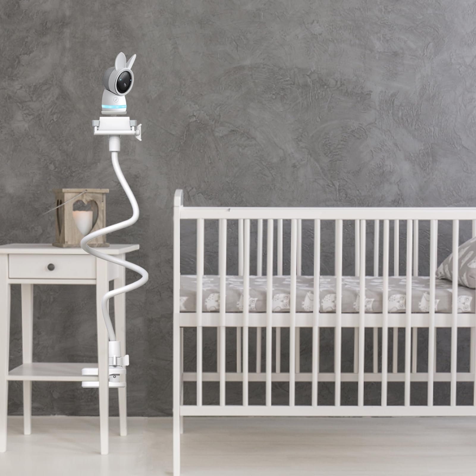 EYSAFT Arenti no-drill installation keeps nursery walls untouched.