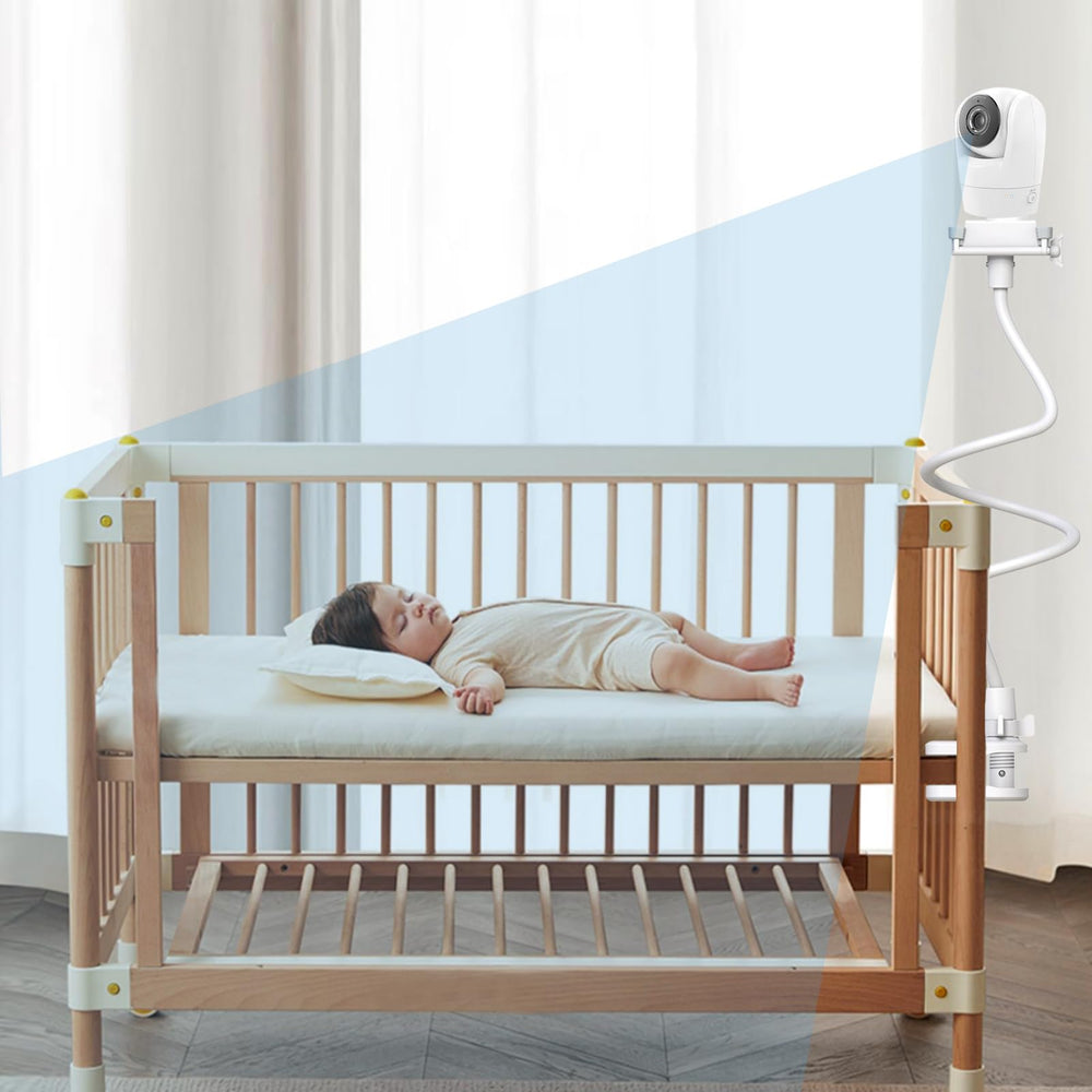 EYSAFT 33.5 inch flexible arm enables wide-angle baby view.