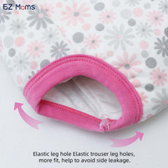EZ Moms outer fabric is 100% cotton for breathable daily wear.