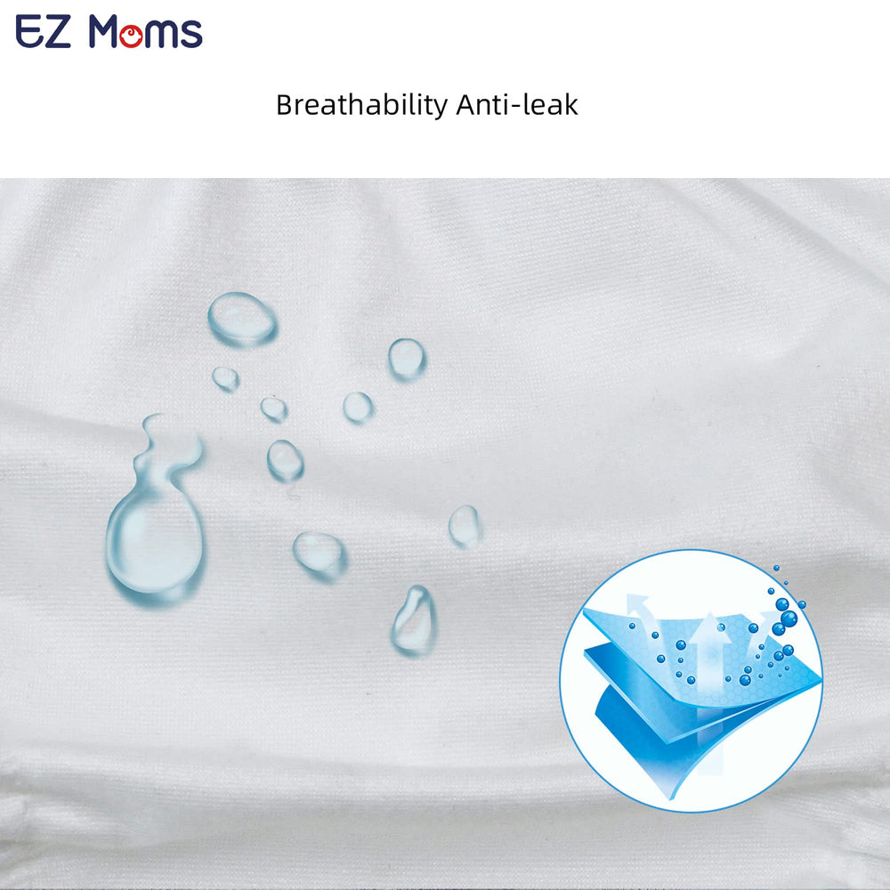 EZ Moms snug-fit diaper covers over underwear prevent leaks and boost toddler confidence