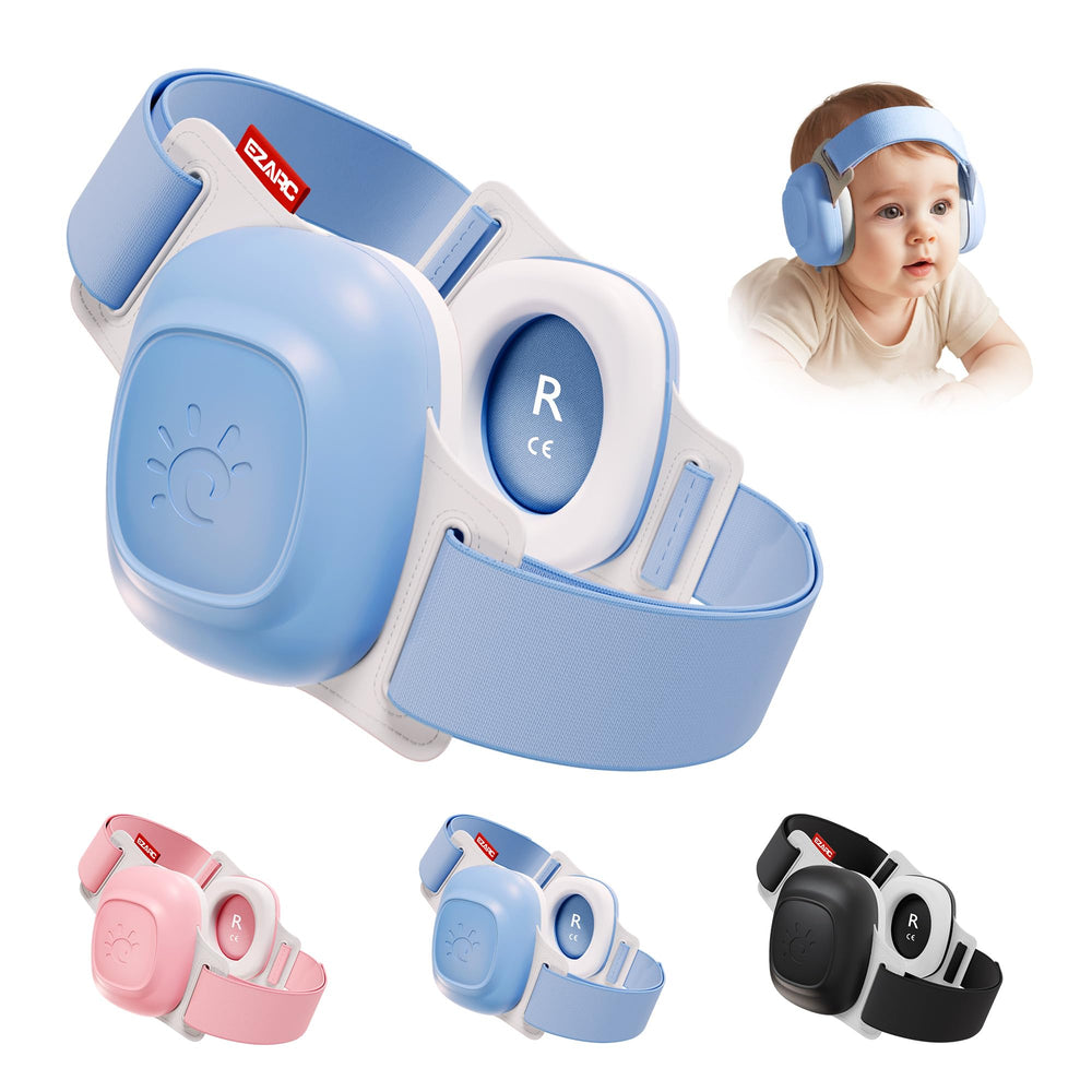 EZARC baby ear muffs in packaging, ideal for gifting and travel.