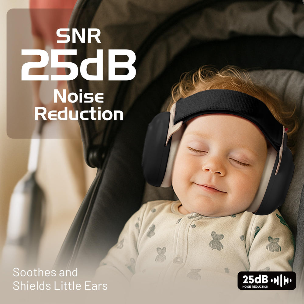 EZARC Baby Ear Muffs soft earcups and foam feel comfortable.
