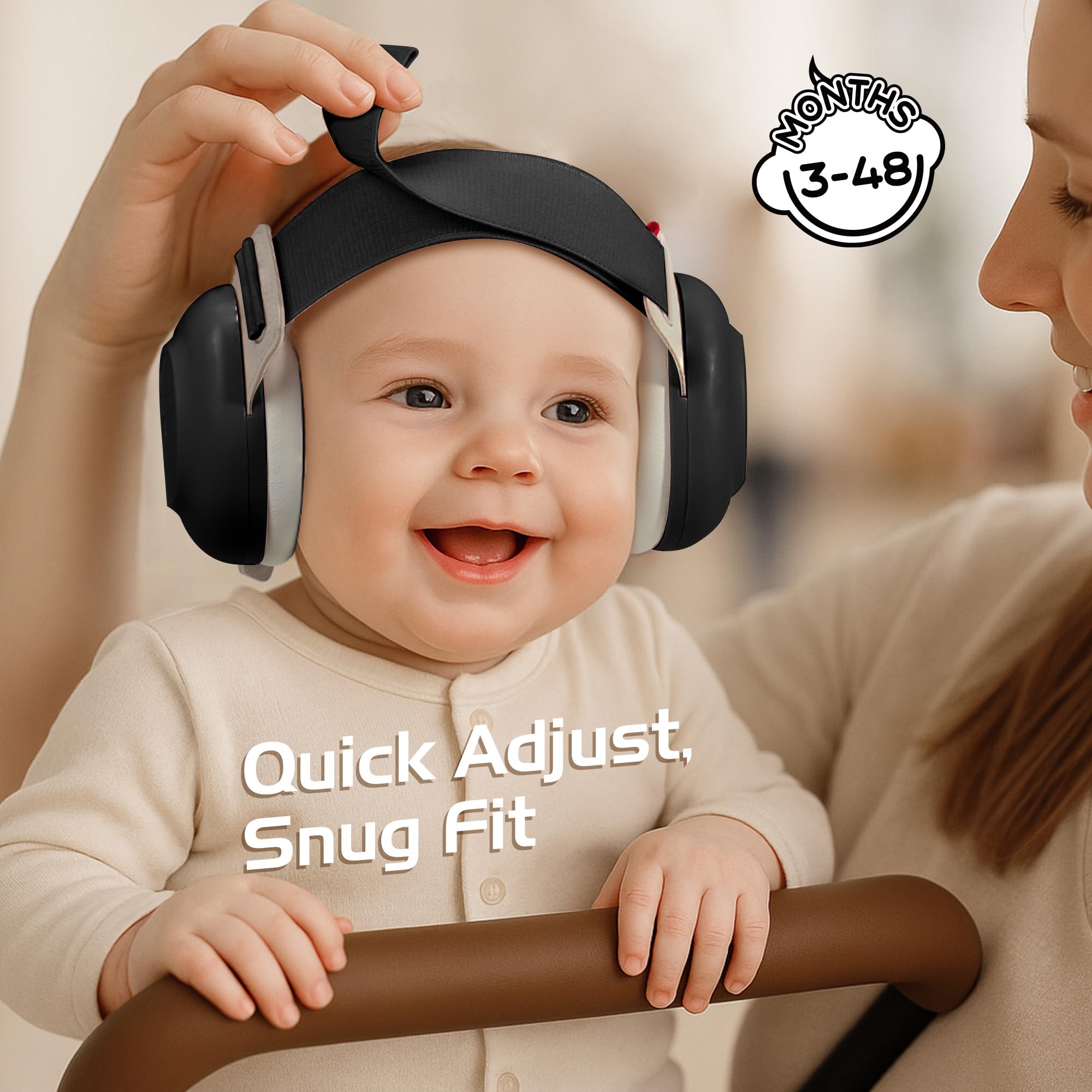 EZARC Baby Ear Muffs travel pouch keeps them organized.