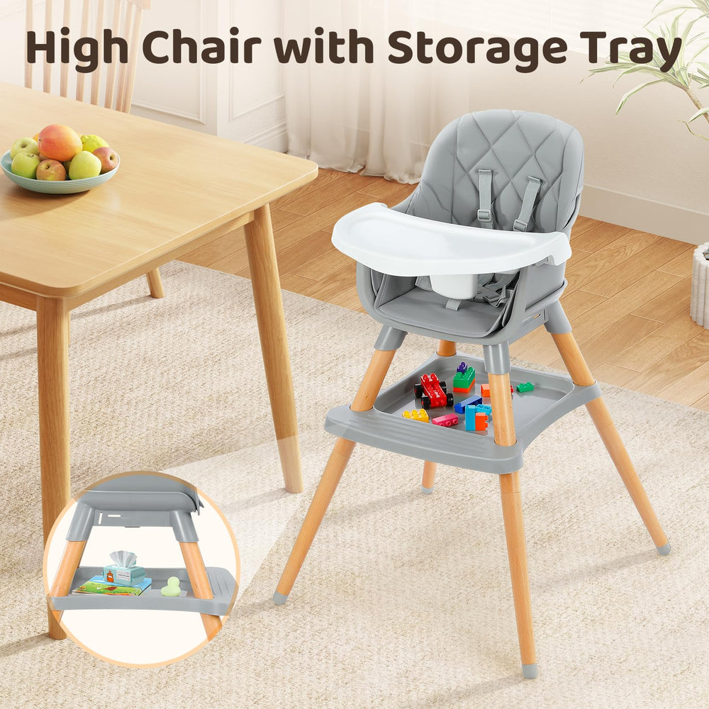 Ezebaby 6-in-1 high chair booster seat ideal for table dining.