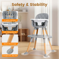 Adjustable three-position tray for infant, toddler, and playtime