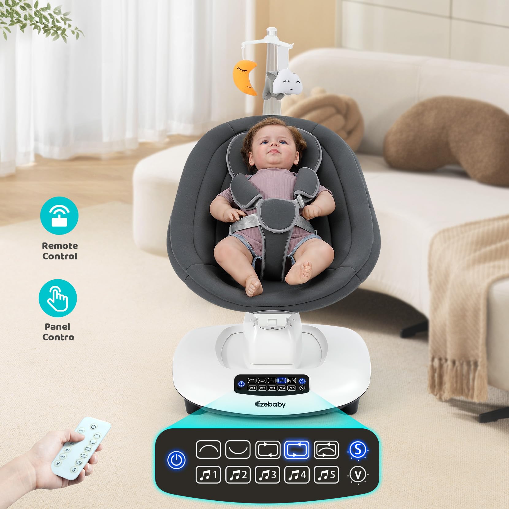 Ezebaby Bluetooth lullabies with built-in tunes and volume control