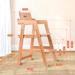 Ezebaby dining chair grows with kids, ideal for family meals