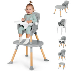 Ezebaby 8-in-1 convertible high chair transforming from infant seat to toddler chair