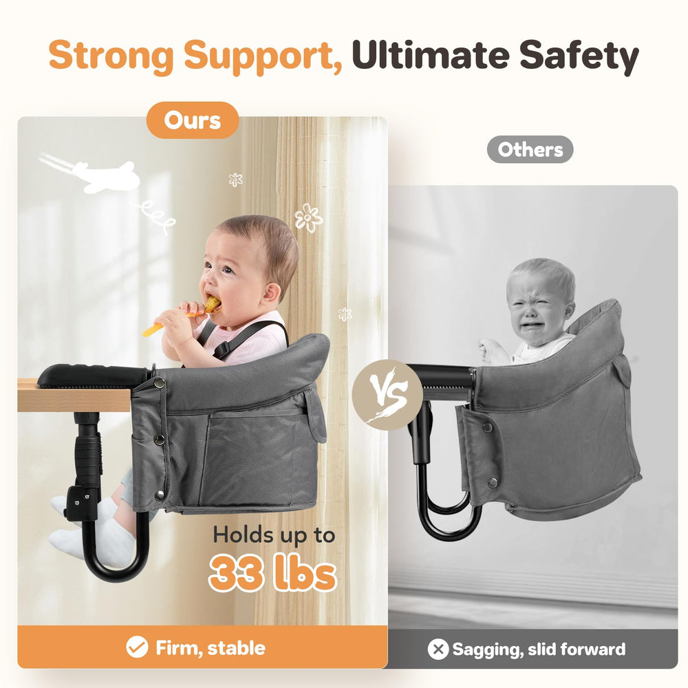Ezebaby removable washable seat cushion simplifies post meal cleanup