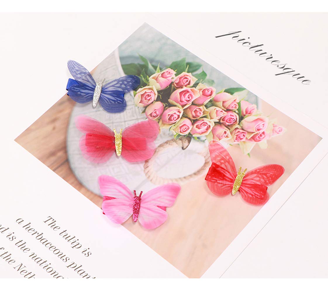 Ezepeo multicolor butterfly clip set offers versatile styling options