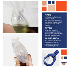 EZGOODZ leakproof surgical drainage bulb with durable, skin-friendly design.